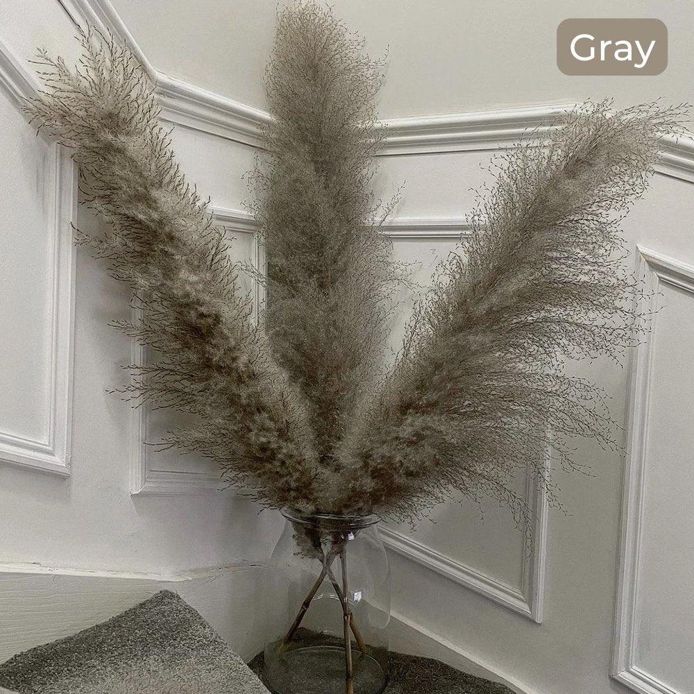 Boho Style Home Decor - 80 cm Pampas Grass Bouquet with Feathers