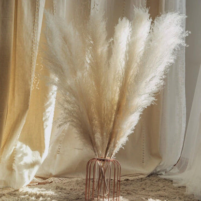 Boho Style Home Decor - 80 cm Pampas Grass Bouquet with Feathers