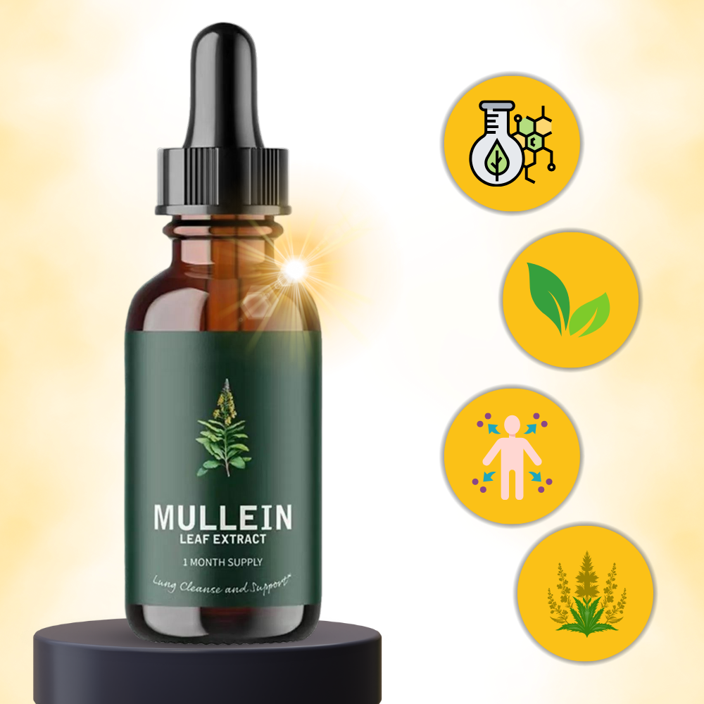 Mullein Herbal Extract | Detoxifying Chlorophyll Tincture for Respiratory Health