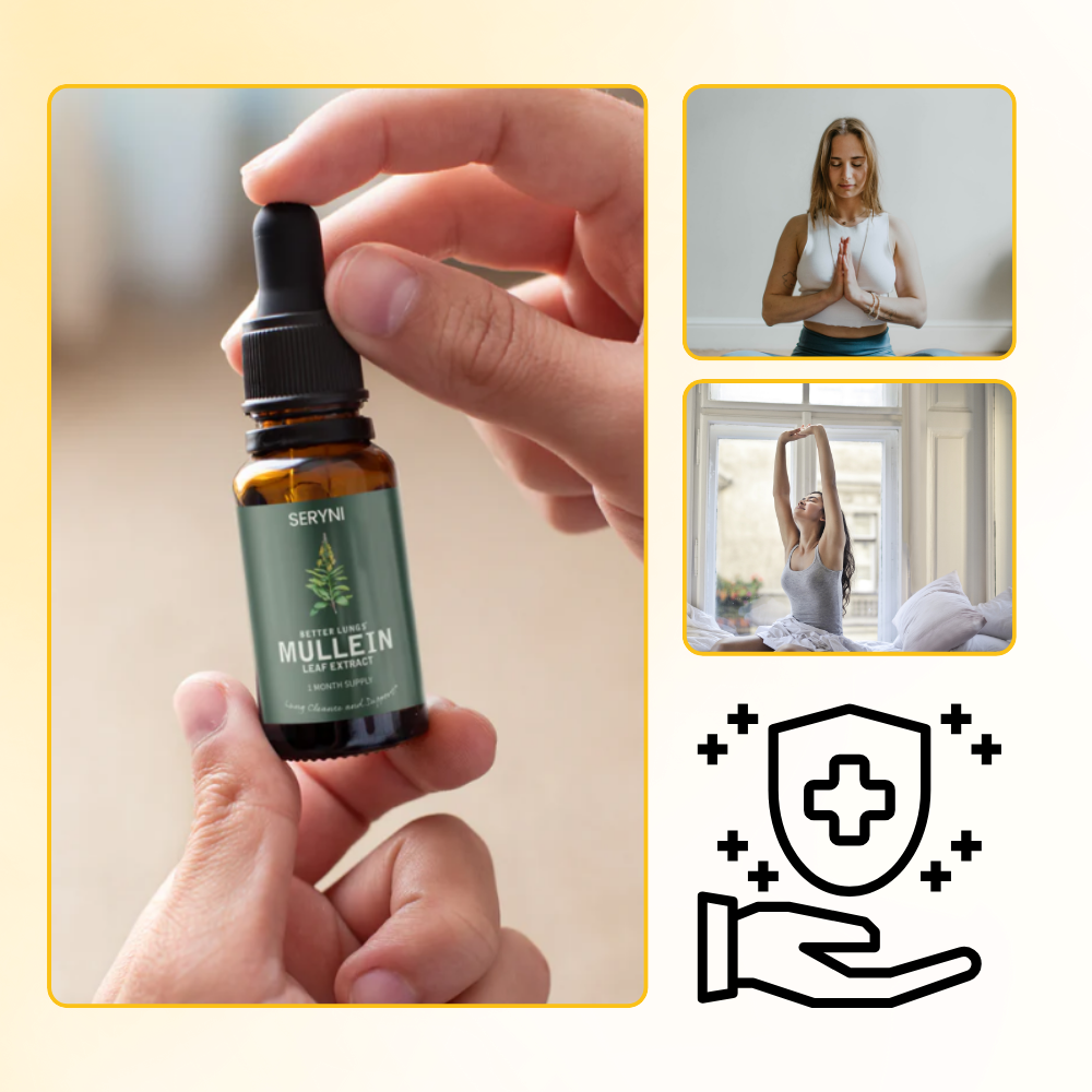 Mullein Herbal Extract | Detoxifying Chlorophyll Tincture for Respiratory Health
