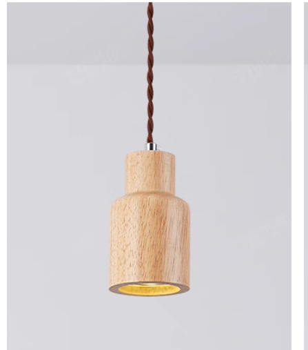 Scandinavian Minimalist Wooden Pendant Light for Cozy Spaces with Warm Glow