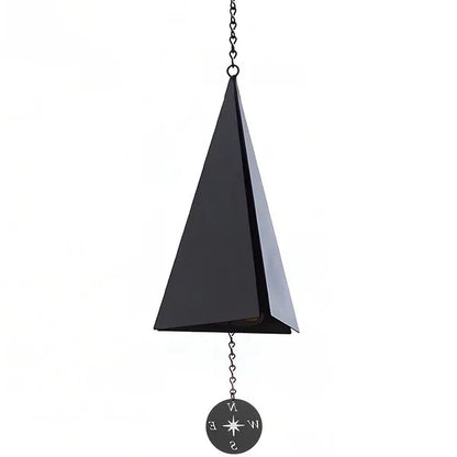 20-Inch Weather-Resistant Wind Bell with Nautical Compass Design - Elegant Outdoor Decor
