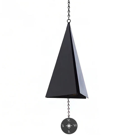 20-Inch Weather-Resistant Wind Bell with Nautical Compass Design - Elegant Outdoor Decor