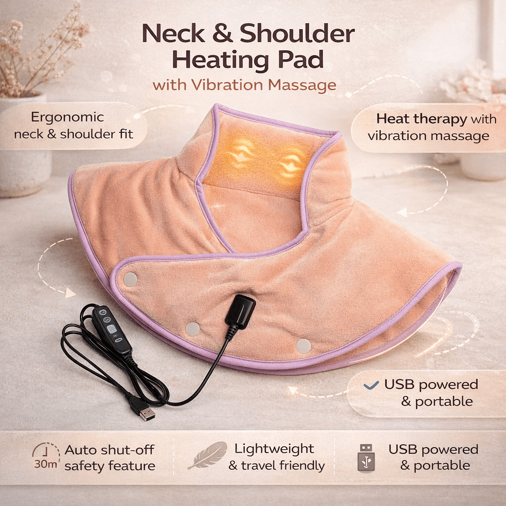 Relaxation Wrap for Neck and Shoulder Relief with Massage