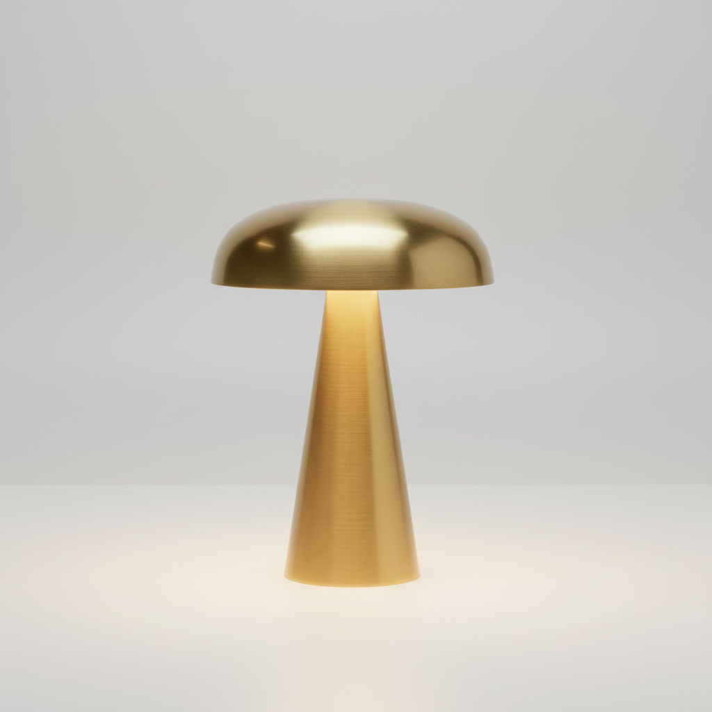 Mushroom-Shaped Portable Table Lamp with Adjustable Brightness for Cozy Atmosphere