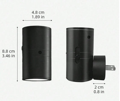 Compact LED Night Lamp with Dusk-to-Dawn Sensor & Adjustable Brightness