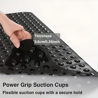 Durable Bath Mat with 200 Suction Cups for Kids and Seniors Safety
