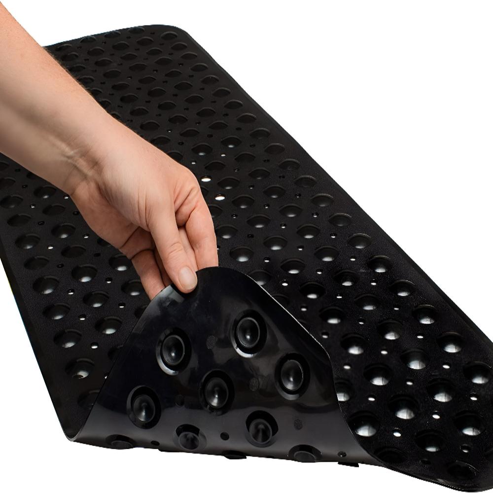 Durable Bath Mat with 200 Suction Cups for Kids and Seniors Safety