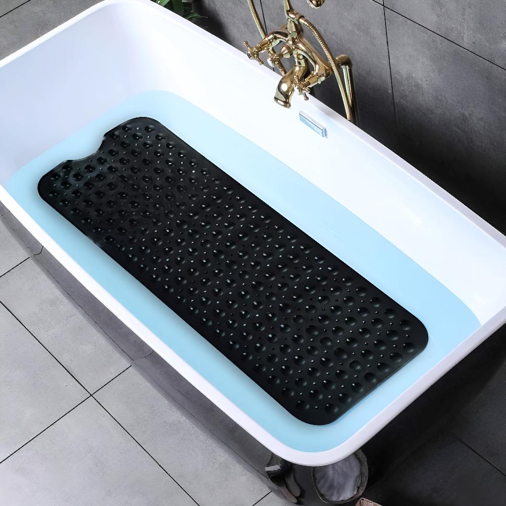 Durable Bath Mat with 200 Suction Cups for Kids and Seniors Safety