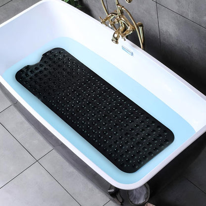 Durable Bath Mat with 200 Suction Cups for Kids and Seniors Safety