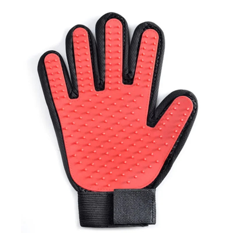 Ergonomic Pet Grooming Glove with Soft Rubber – Effective Hair Remover for Dogs and Cats