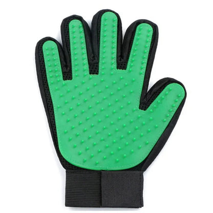 Ergonomic Pet Grooming Glove with Soft Rubber – Effective Hair Remover for Dogs and Cats