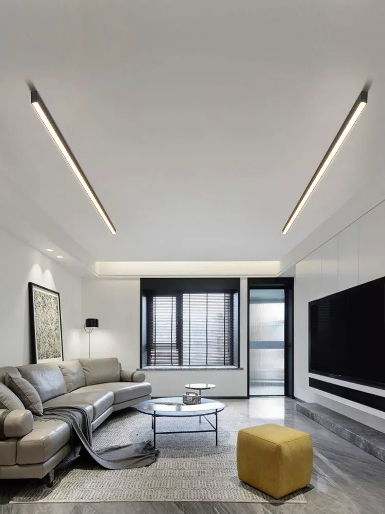 Contemporary Linear LED Ceiling Fixture in Minimalist Design