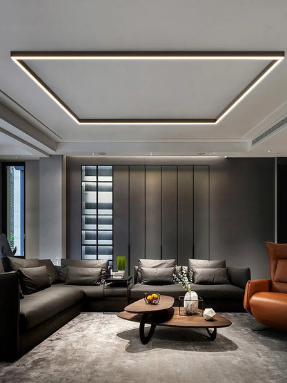 Contemporary Linear LED Ceiling Fixture in Minimalist Design