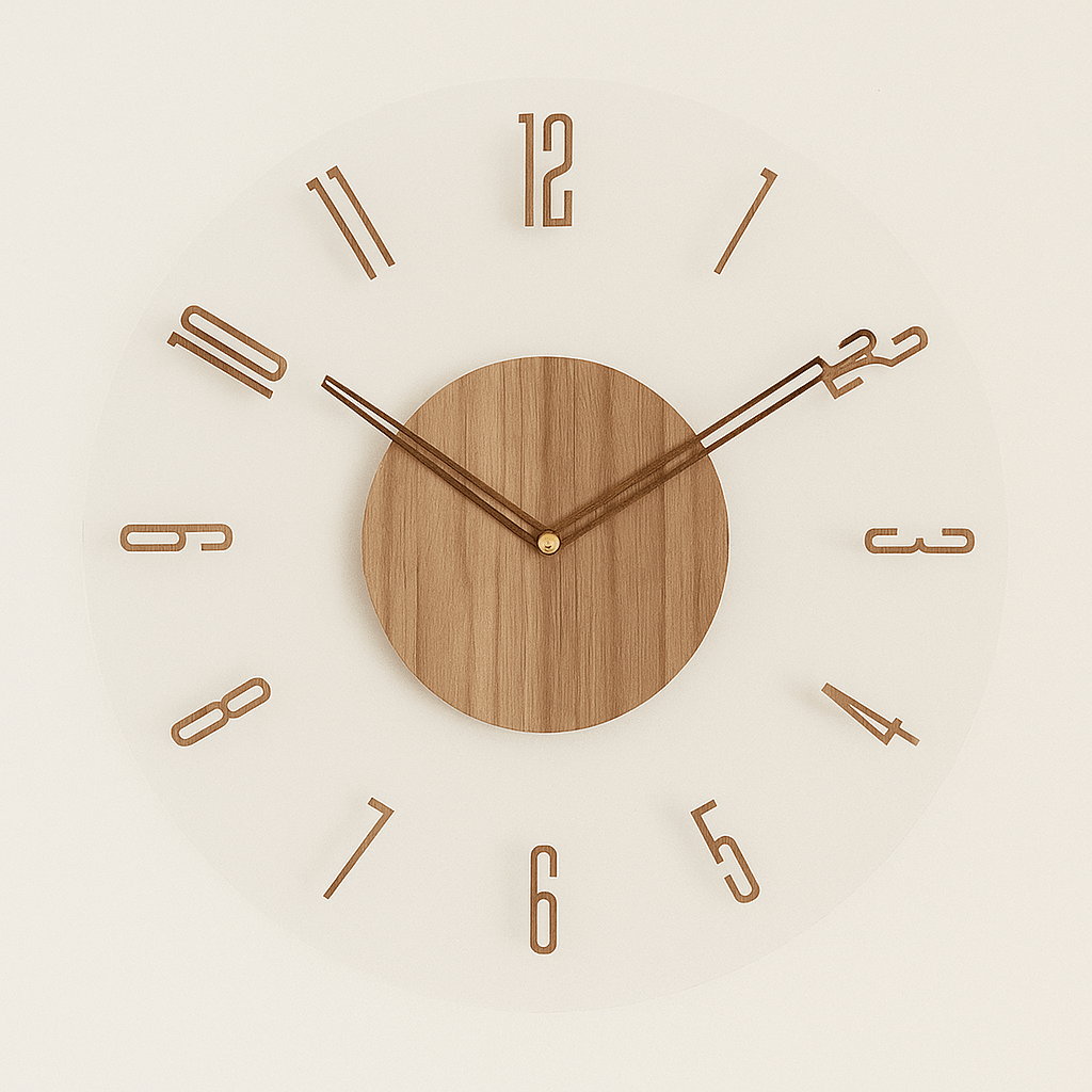 Nordic Style Wall Clock with Minimalist Design