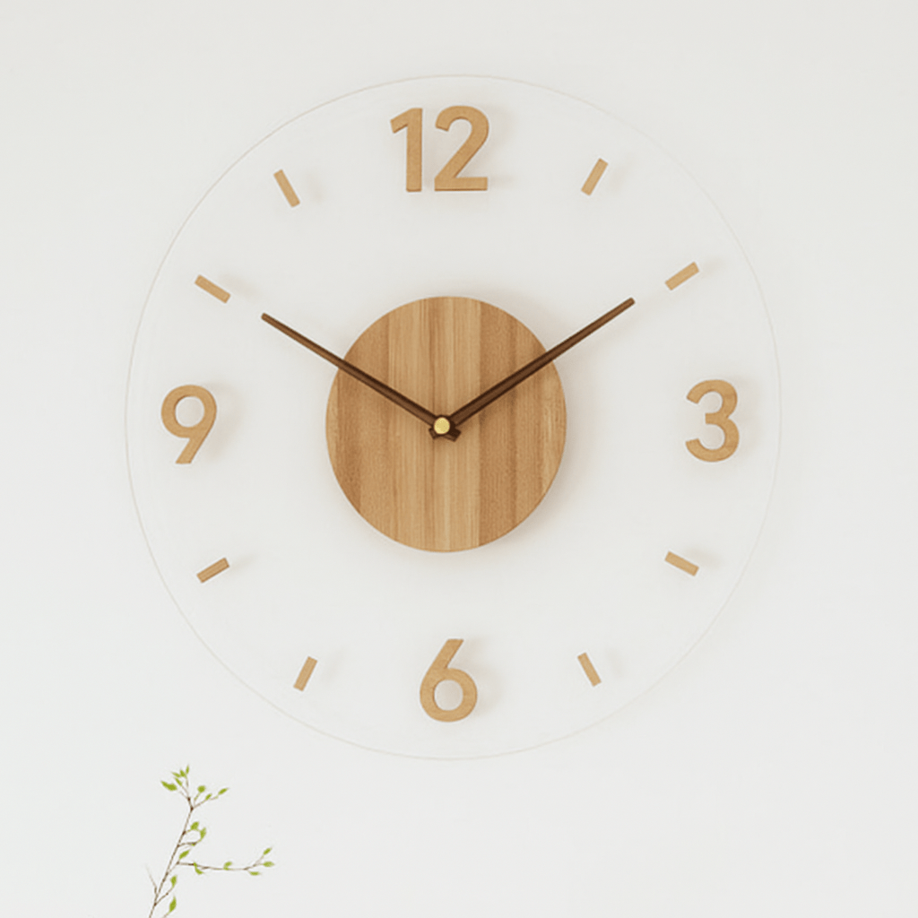Nordic Style Wall Clock with Minimalist Design