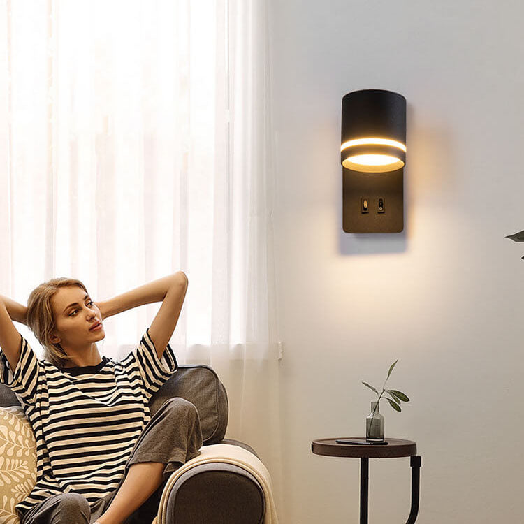 Minimalist Rotating LED Wall Lamp with Sleek Design