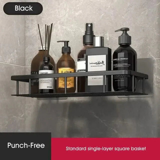 Adhesive Bathroom Shelf – Scandinavian Style for Easy Organization