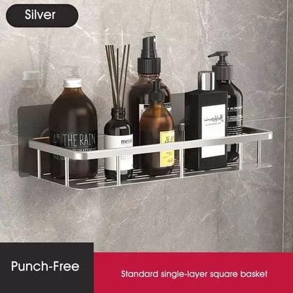 Adhesive Bathroom Shelf – Scandinavian Style for Easy Organization