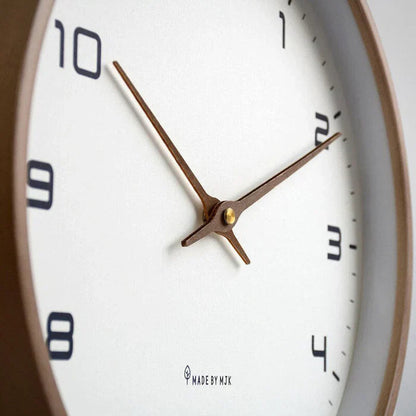 Natural Finish Wooden Wall Clock – Stylish Decor for Contemporary Spaces