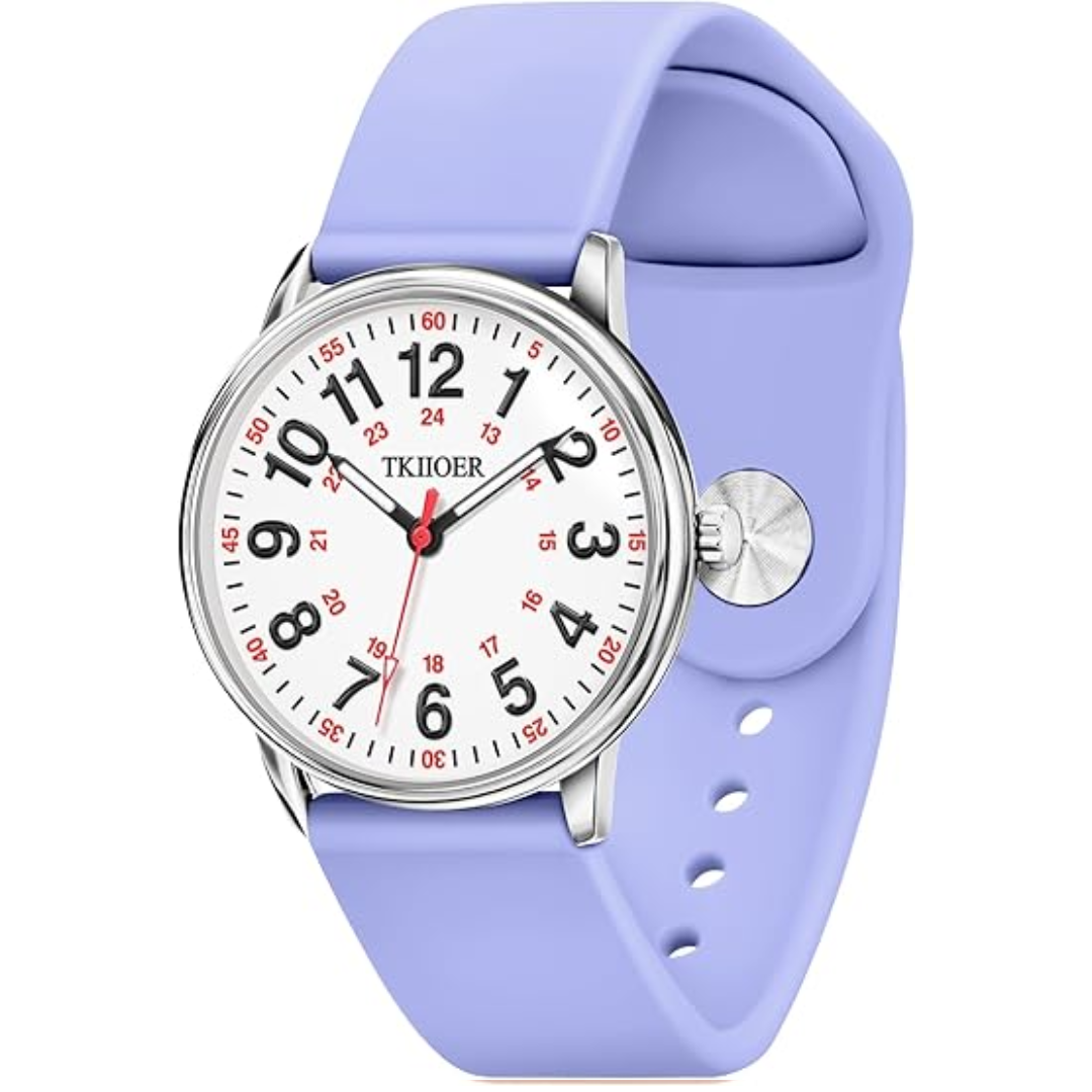 Luminous Dial Nurse Watch with Second Hand | Waterproof for Precision Timing