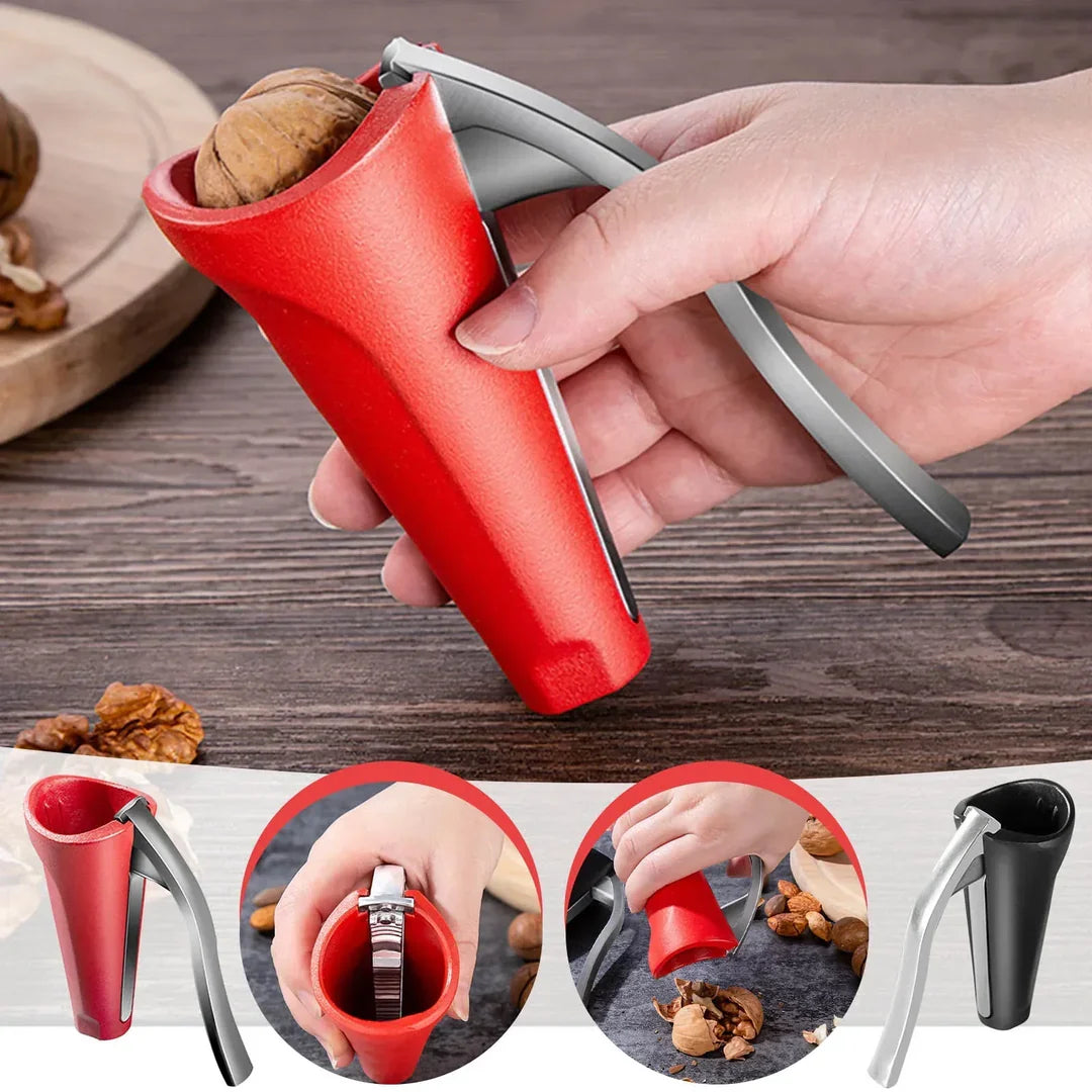 Ergonomic Stainless Steel Nutcracker for Easy Cracking