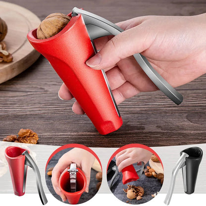Ergonomic Stainless Steel Nutcracker for Easy Cracking