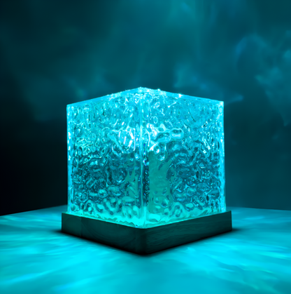 Remote-Controlled Mood Lamp with 16 Colors, Water Ripple Effect, 6 Brightness Levels