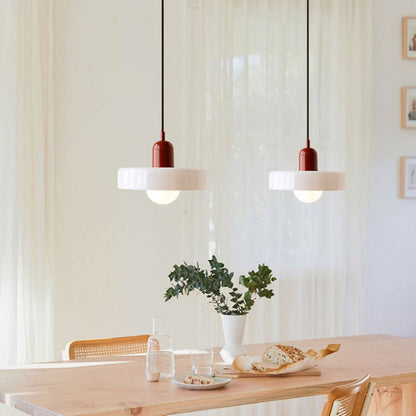 Two-Tone Pendant Light in Coastal Transitional Design