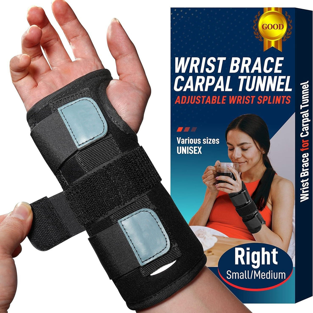 ErgoWrist Support with Custom Fit Straps and Reinforced Stability