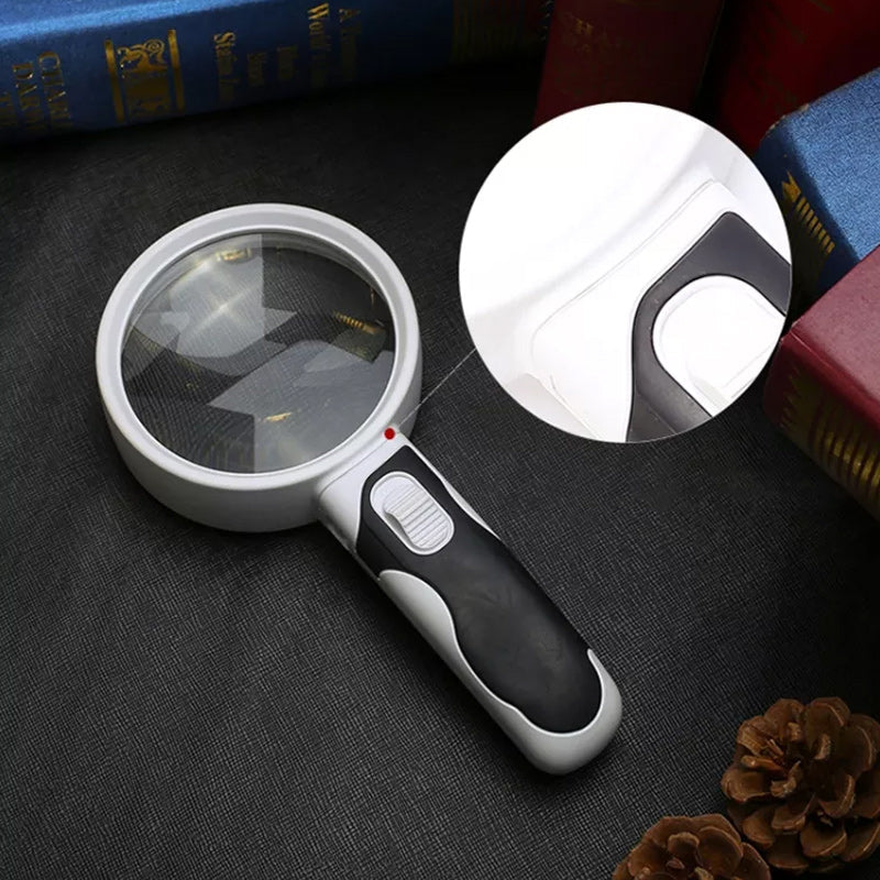 20X LED Magnifier Glass for Improved Clarity in Reading Small Print