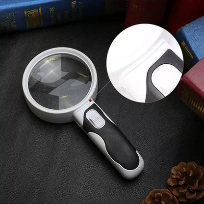 20X LED Magnifier Glass for Improved Clarity in Reading Small Print
