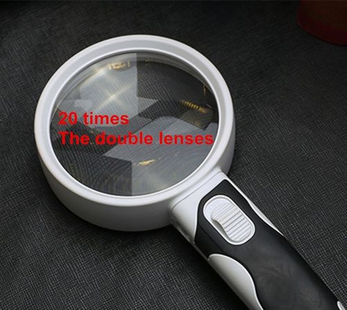 20X LED Magnifier Glass for Improved Clarity in Reading Small Print