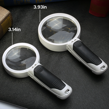 20X LED Magnifier Glass for Improved Clarity in Reading Small Print
