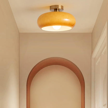 Round Ceiling Lamp in Art Deco Style