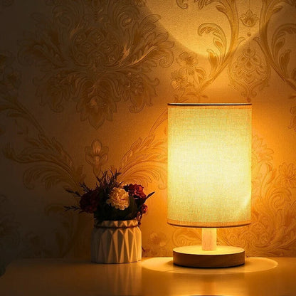 Dimmable LED Table Lamp with Remote – Eco-Friendly Organic Design