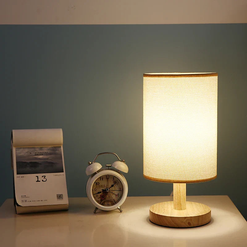 Dimmable LED Table Lamp with Remote – Eco-Friendly Organic Design