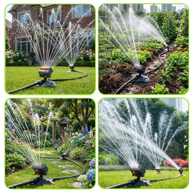 Dual-Zone Watering Timer with Oscillating Sprinkler