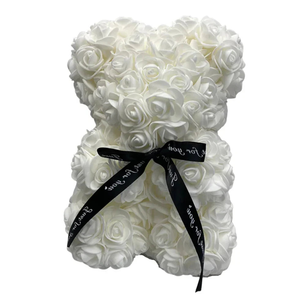 Charming Floral Teddy Bear Made of Durable Foam