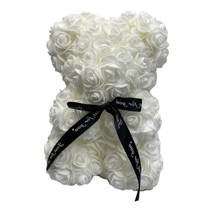 Charming Floral Teddy Bear Made of Durable Foam