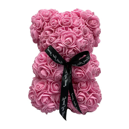 Charming Floral Teddy Bear Made of Durable Foam