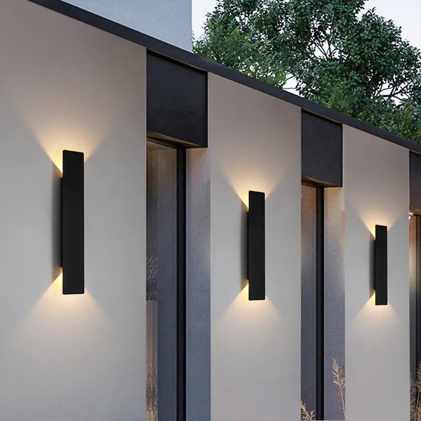 Contemporary Outdoor Wall Light with LED – Minimalist Design