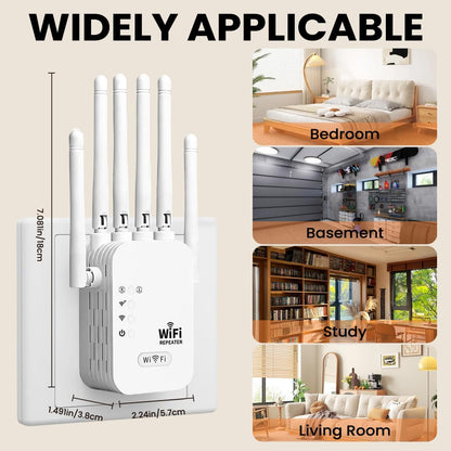 Weatherproof Long-Range WiFi Extender for Outdoor Use – Improved Signal for Smooth Streaming