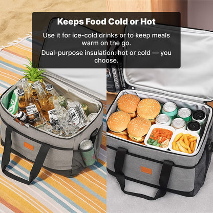 33L Insulated Waterproof Cooler Bag for Snacks and Drinks – Outdoor Use