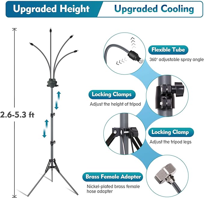 Adjustable Patio Mister for Outdoor Cooling – Versatile Misting System