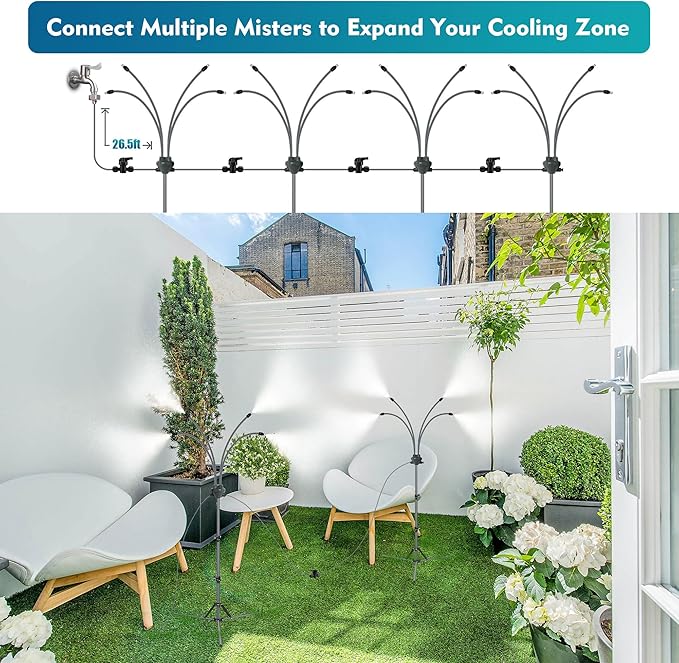 Adjustable Patio Mister for Outdoor Cooling – Versatile Misting System