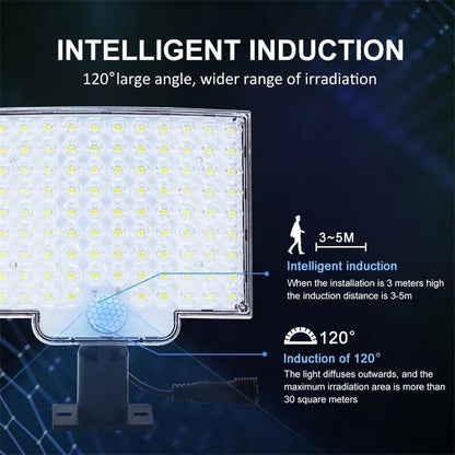 106 LED Motion Sensor Outdoor Solar Light – Adjustable Weatherproof Garden Lighting
