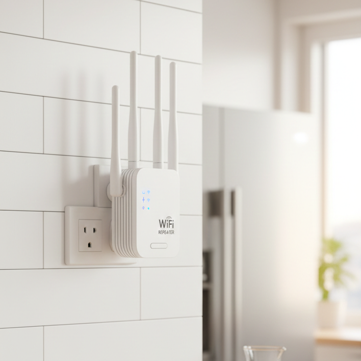 Long-Range Dual Band WiFi Extender | 1200 Mbps for Outdoor Use