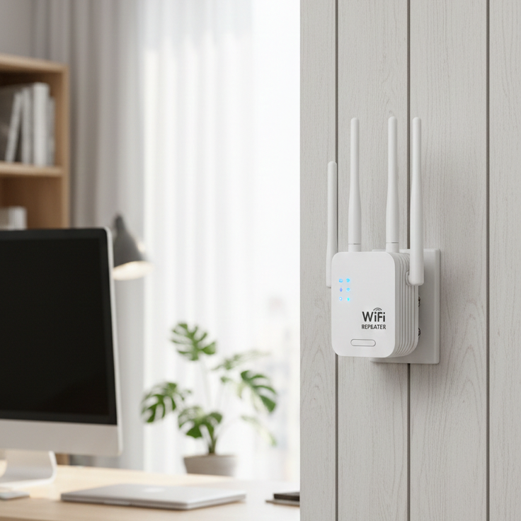 Long-Range Dual Band WiFi Extender | 1200 Mbps for Outdoor Use