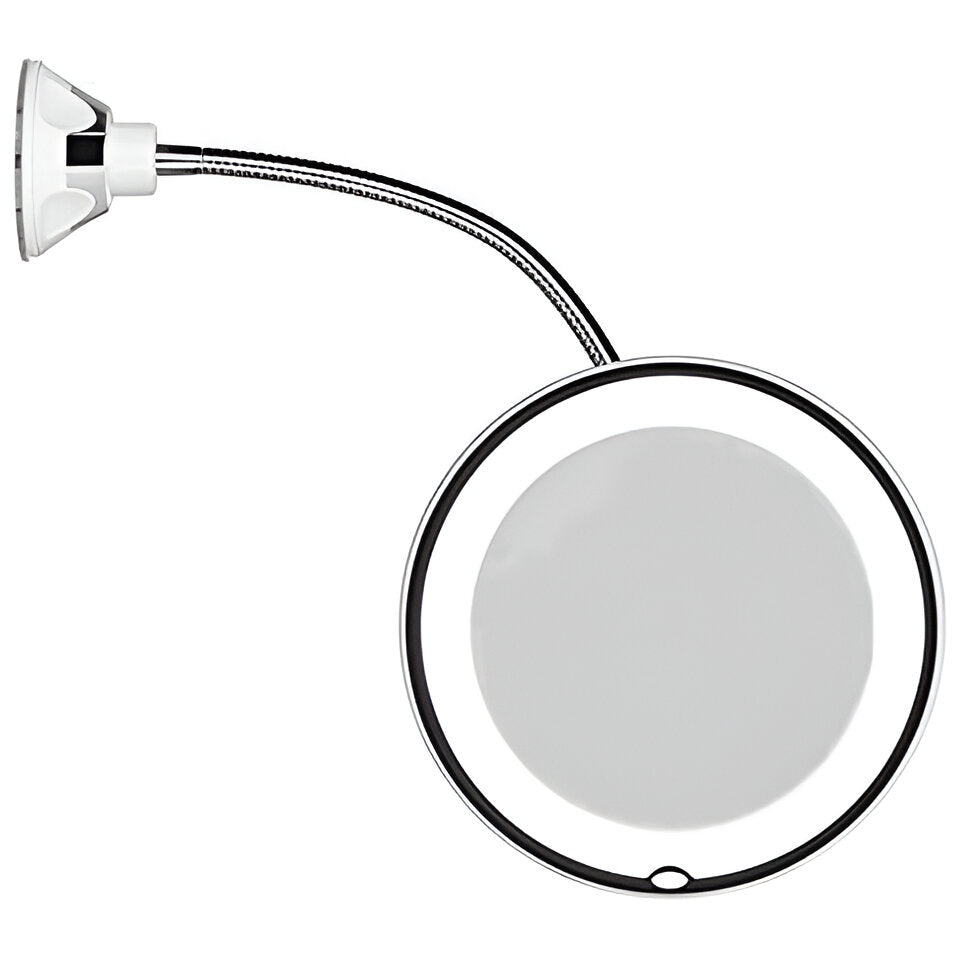 10x Detail Enhancer Mirror with LED Glow and Adjustable Mount